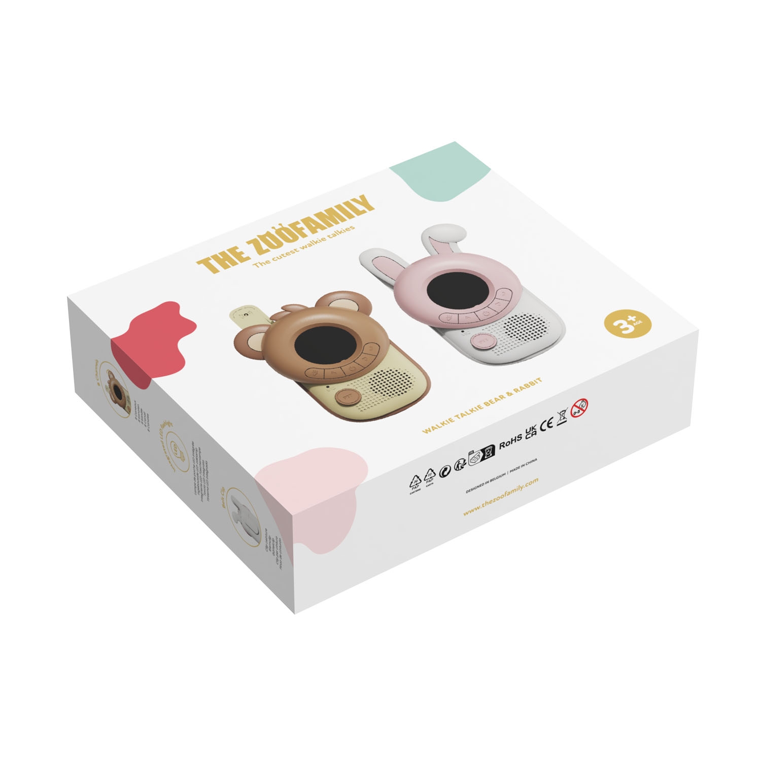 比利時TheZoofamily-WalkieTalkie 冒險家對講機(棕熊/花兔)4