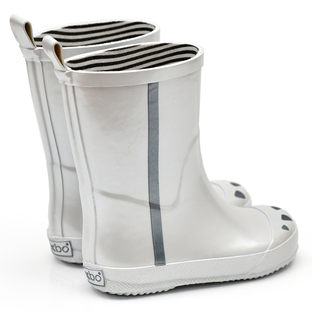 法國BOXBO MARINE STRIPE雨靴-愛時尚(星際銀)2