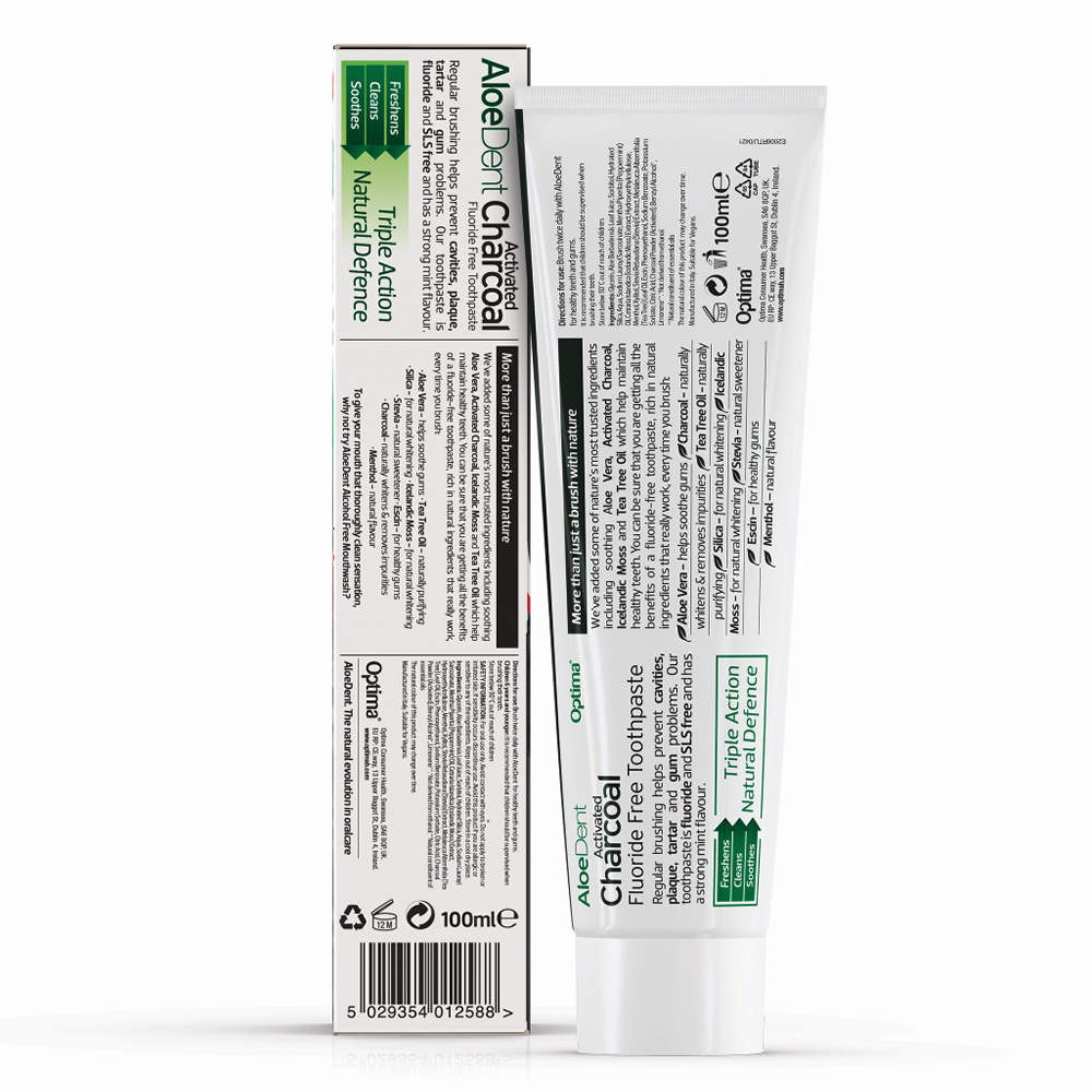 英國Aloe Dent-炭潔淨牙膏(無氟)2