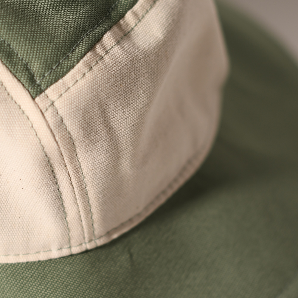 法國KiETLA 幼童休閒遮陽帽(天然棉白&綠)3