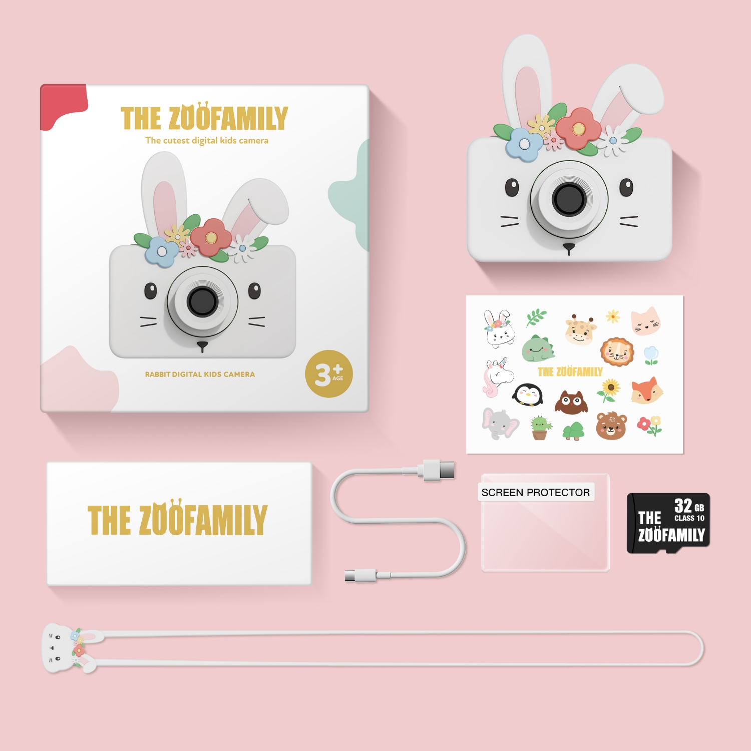 比利時TheZoofamily-ZooFriends 幼童數位相機(花花兔)6