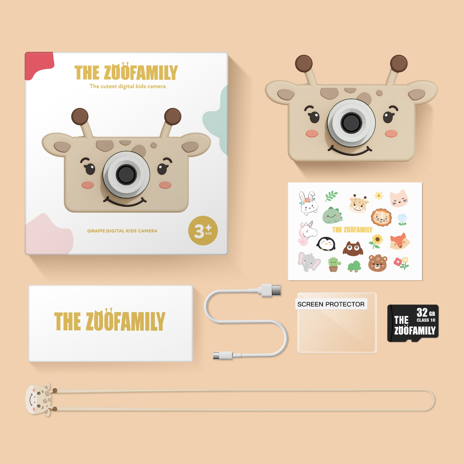 比利時TheZoofamily-ZooFriends 幼童數位相機(長頸鹿)7