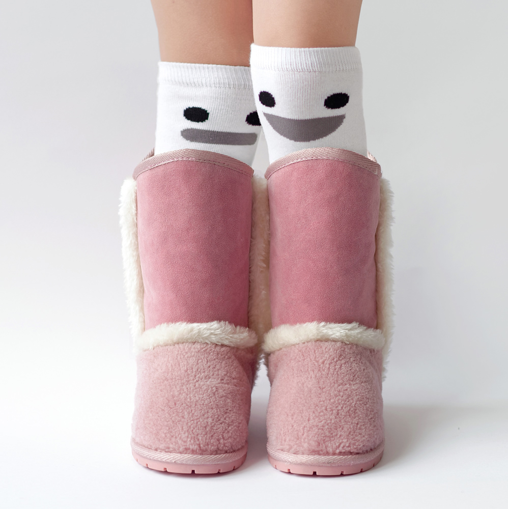 法國BOXBO ESKIMO雪靴-愛斯基摩(粉紅檸檬)3