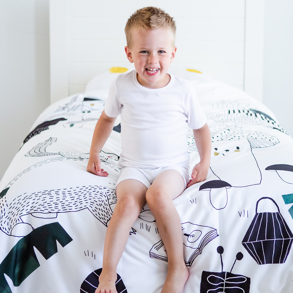 美國RookieHumans 純棉絲柔被套床包組Twin(森精靈之夢)3