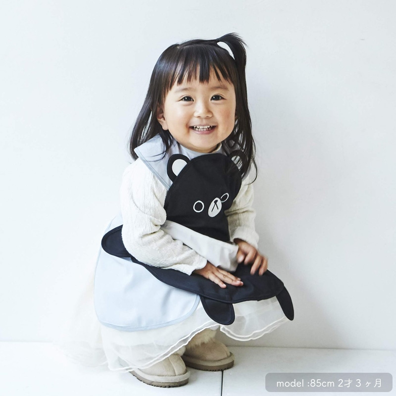 日本ABOO 動物造型長版圍裙(亞洲黑熊)7