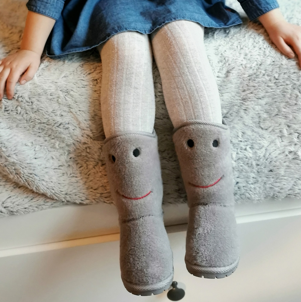 法國BOXBO ESKIMO雪靴-笑瞇瞇(絨絨灰)4