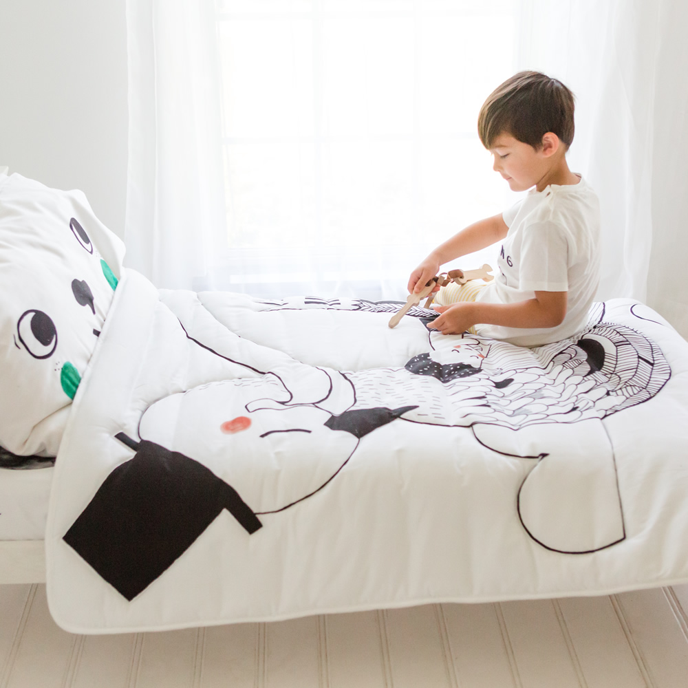 美國RookieHumans 多功能純棉絲柔被(天鵝湖的夢幻)4