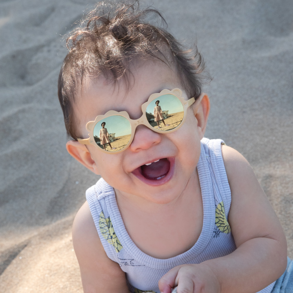 法國KiETLA LION萌貝獅幼兒太陽眼鏡(1-4Y 蜂蜜黃)6