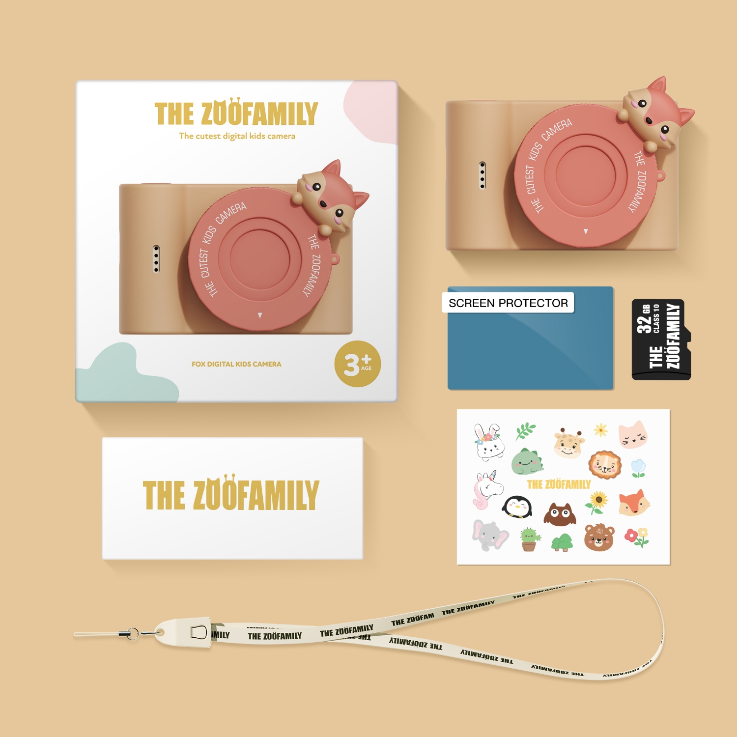 比利時TheZoofamily-UrbanZoo 兒童數位相機(狐狸)6