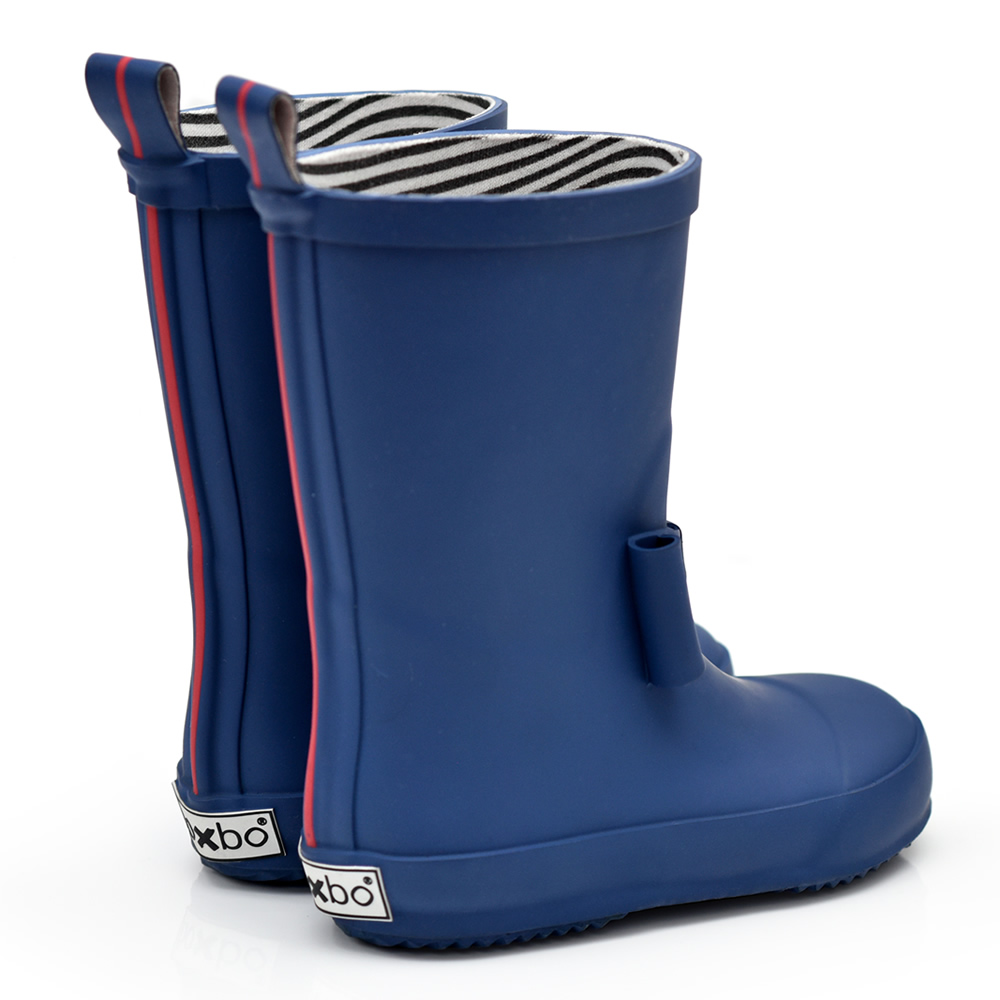 法國BOXBO MARINE STRIPE雨靴-愛時尚(領結藍)3