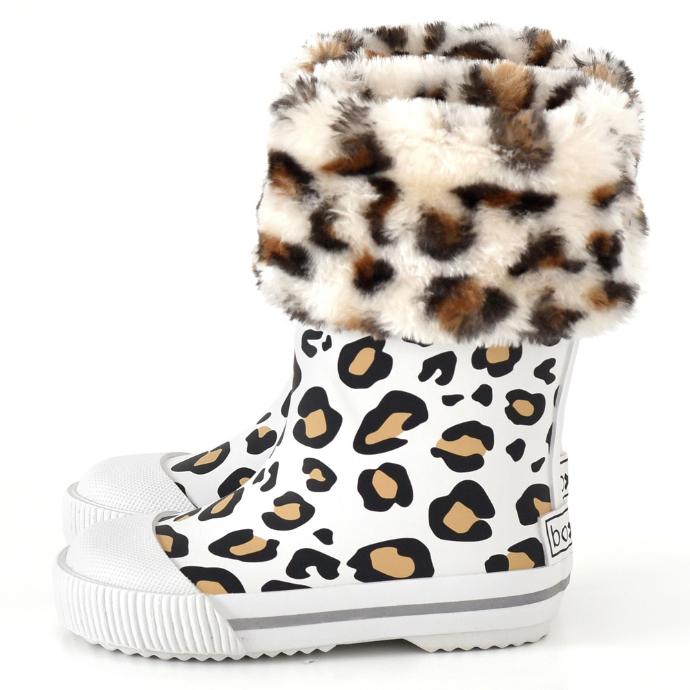 法國BOXBO LEON雨靴-愛時尚(豹紋白)6