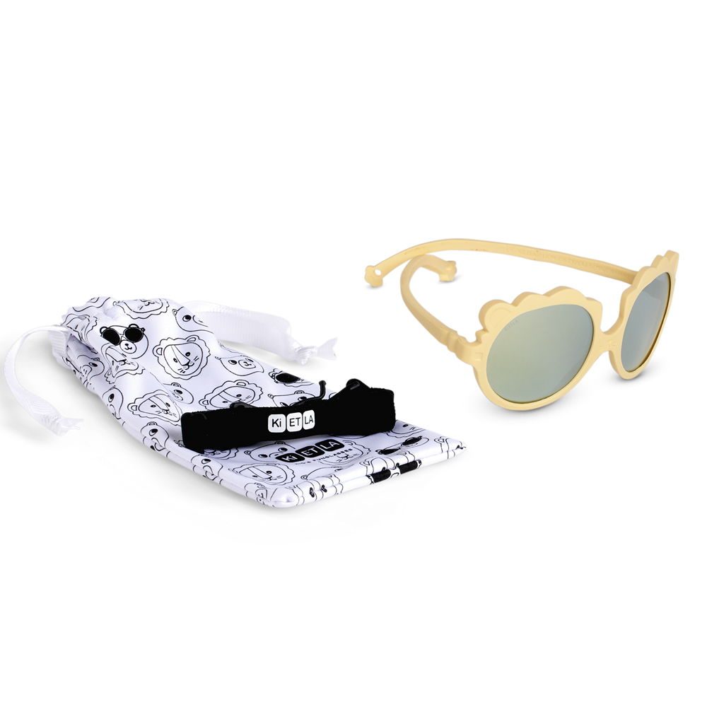 法國KiETLA LION萌貝獅幼兒太陽眼鏡(1-4Y 香草牛奶)3
