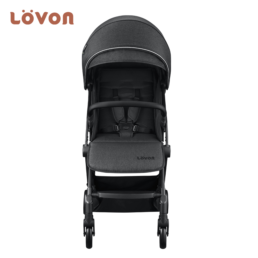 【LOVON】GENIE V 輕量嬰兒手推車-曜石黑4