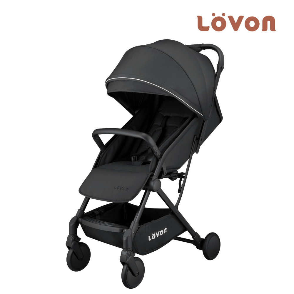 【LOVON】GENIE V 輕量嬰兒手推車-曜石黑1