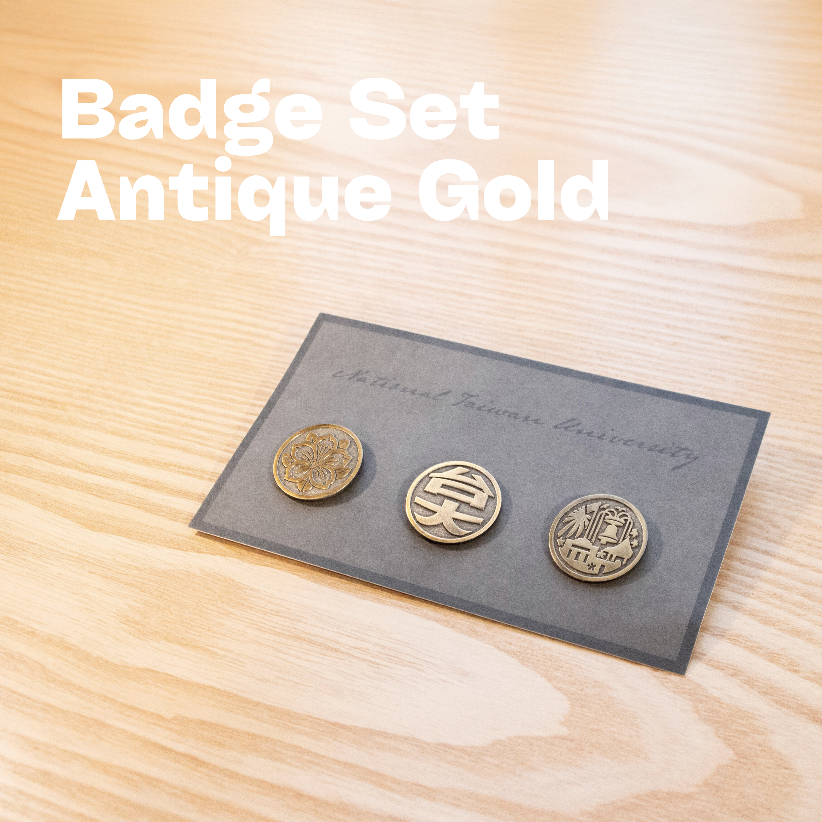 NTU 紀念徽章組－兩色1