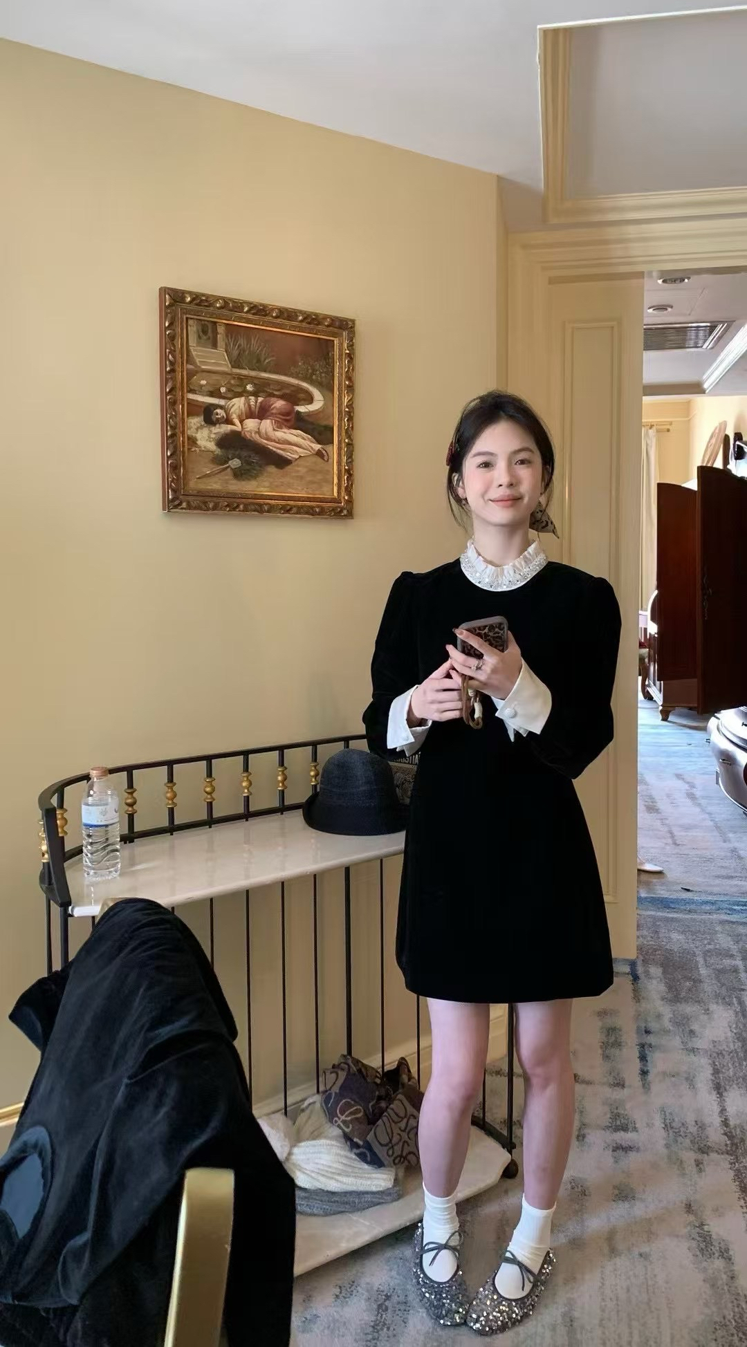 年服絲絨連衣裙14