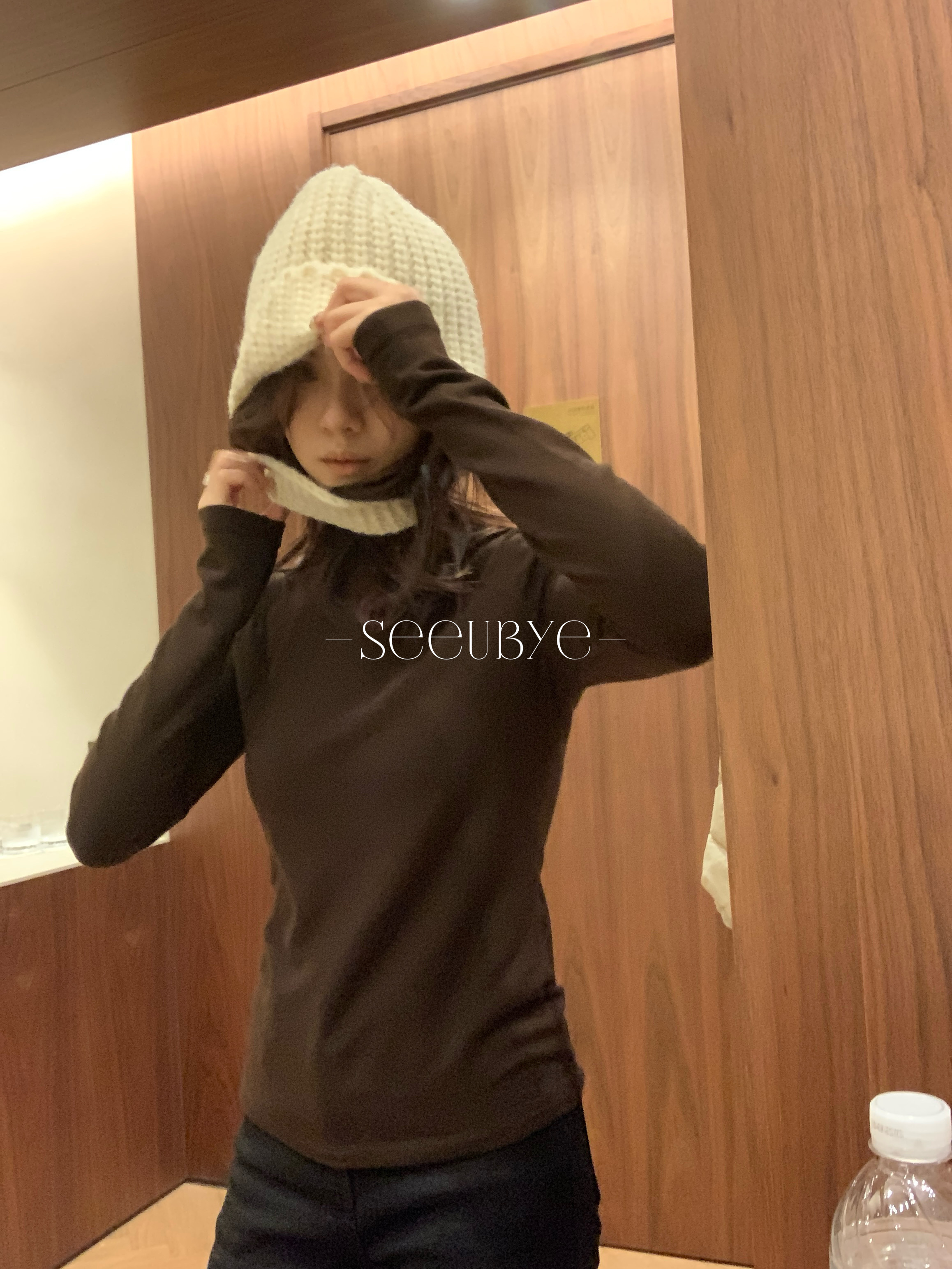 大頭姊姊鎖溫包裹毛線帽4