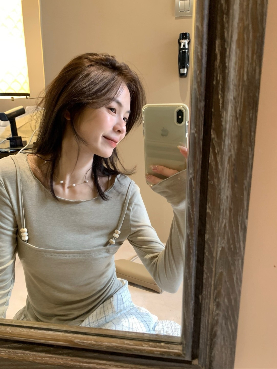 韓代假兩件上衣16