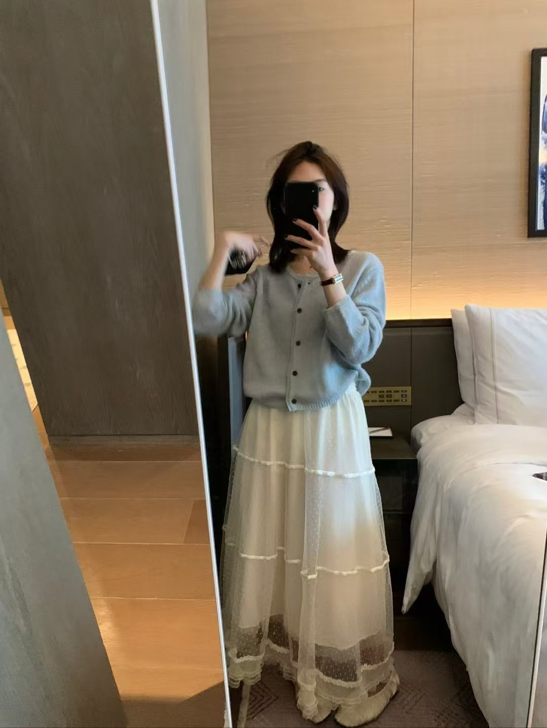 韓代5色小開衫9