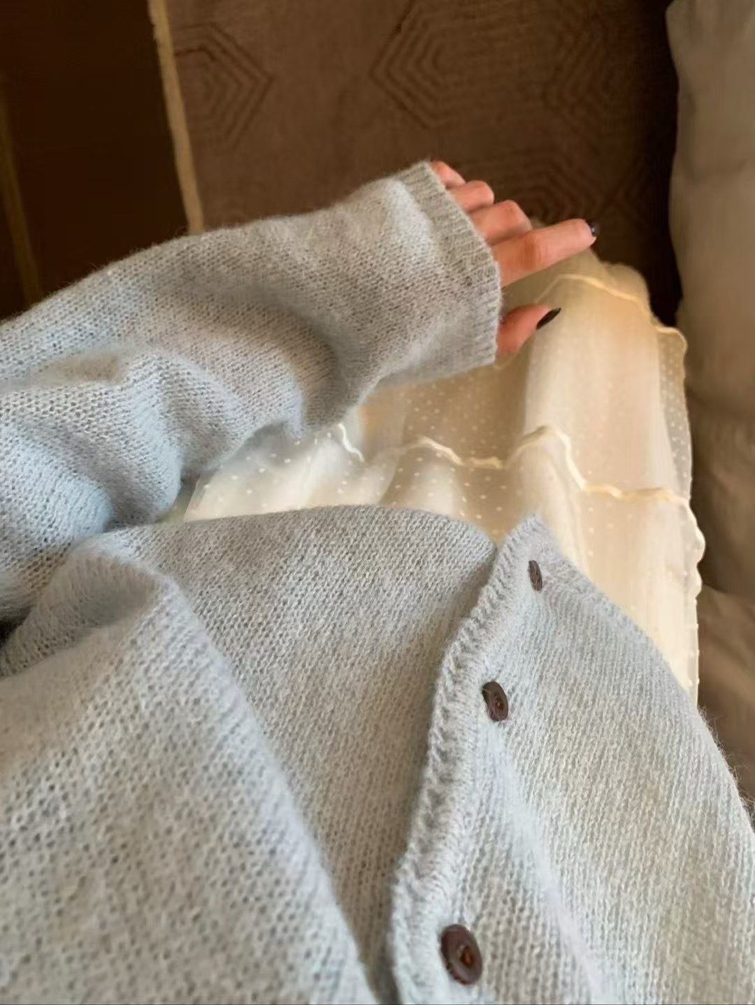 韓代5色小開衫11