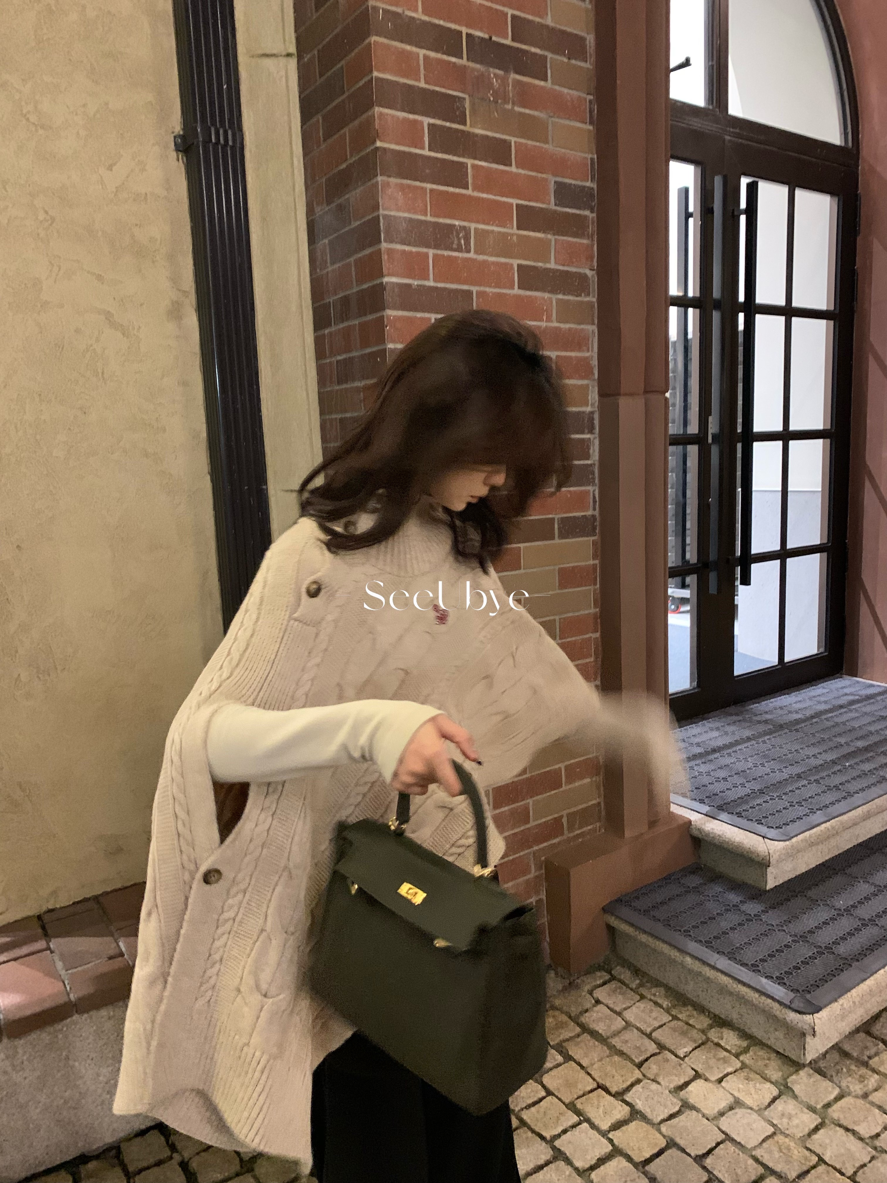 🫒橄欖綠牛皮kelly配跨肩帶7