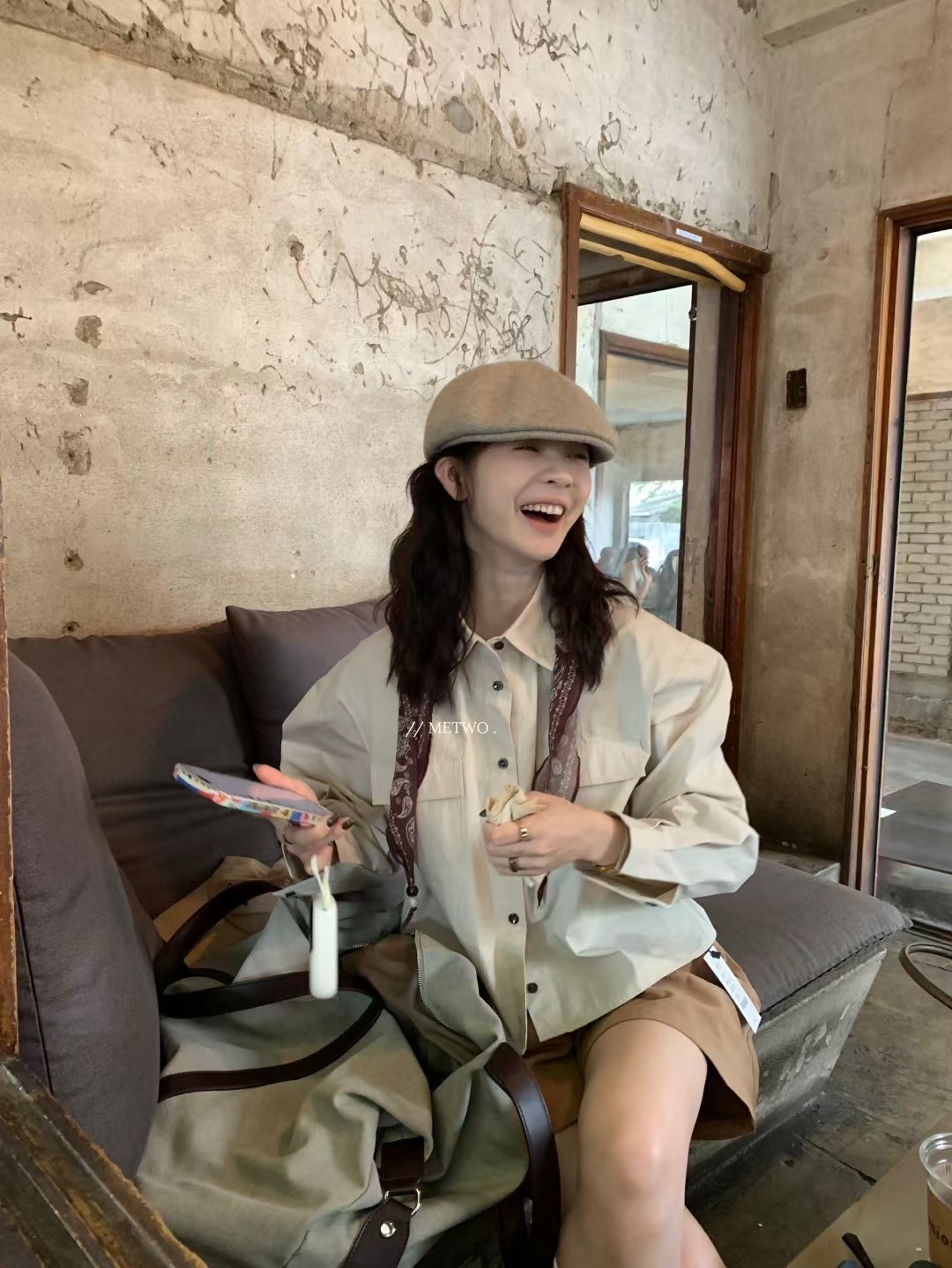 磨毛工裝短褲11