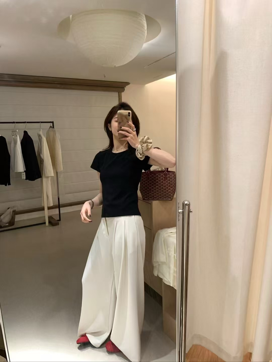 8色！skim*正肩紙片tee18