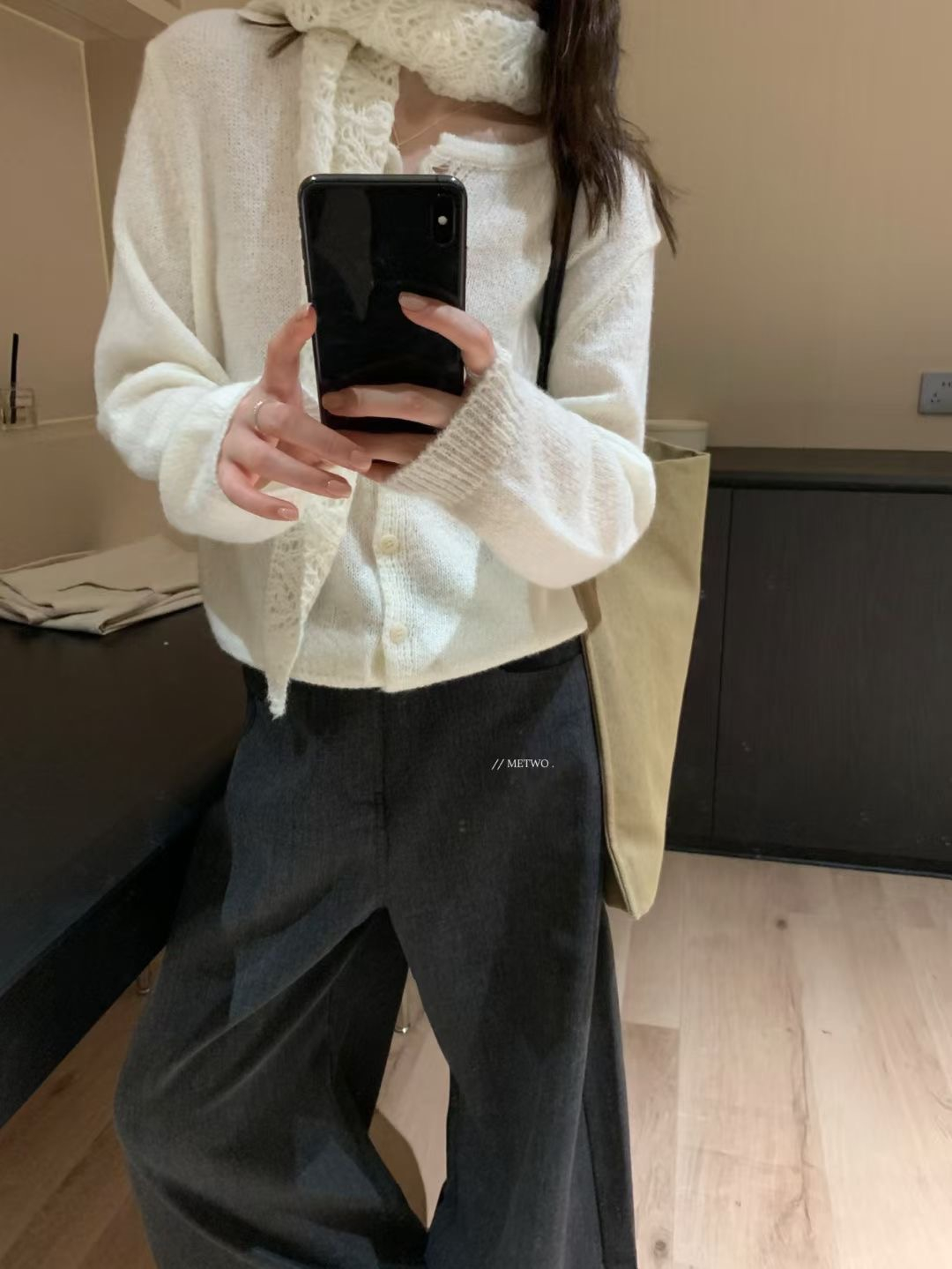 開衫毛衣➕圍巾12