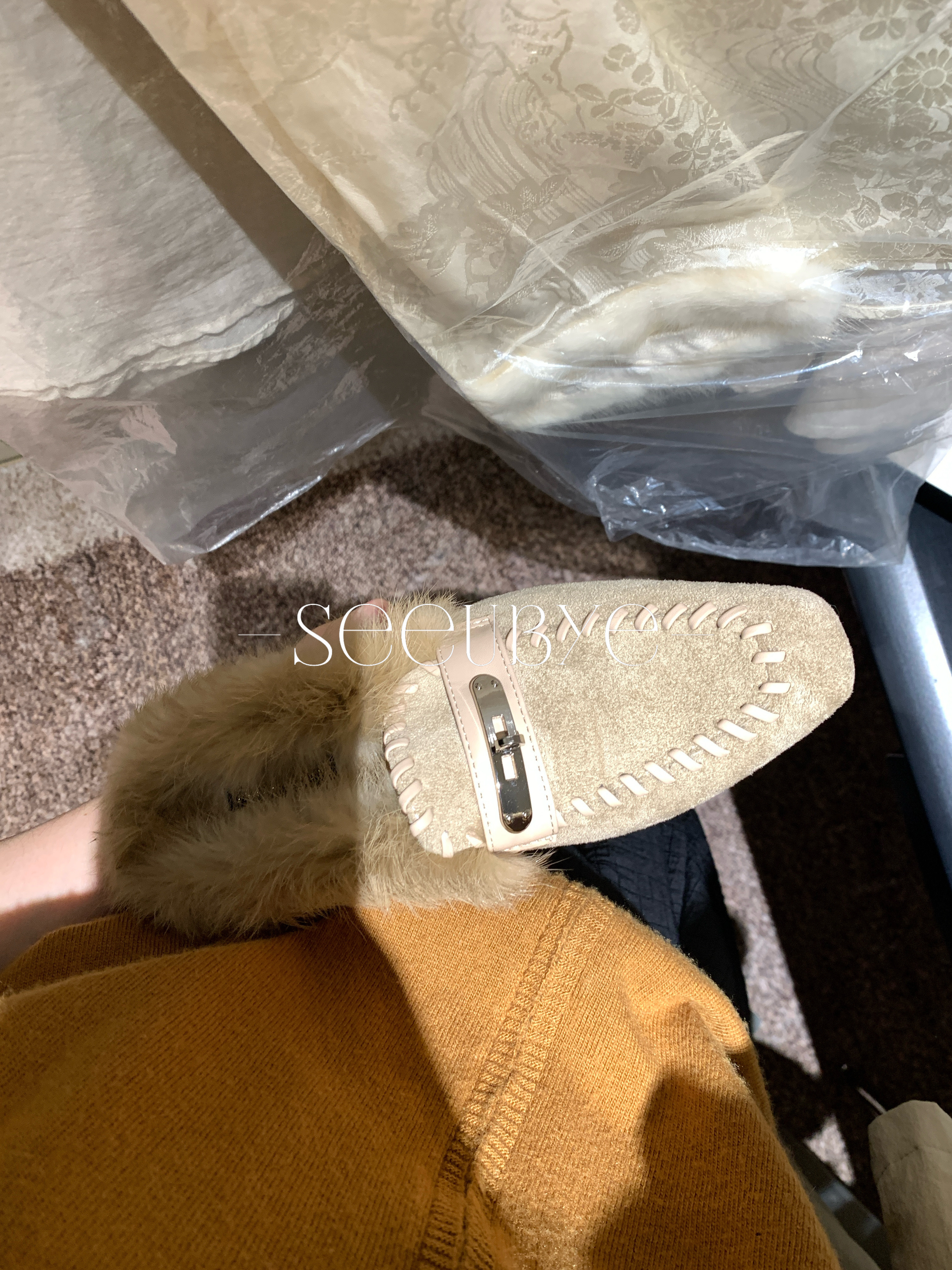 水貂毛毛穆勒鞋3