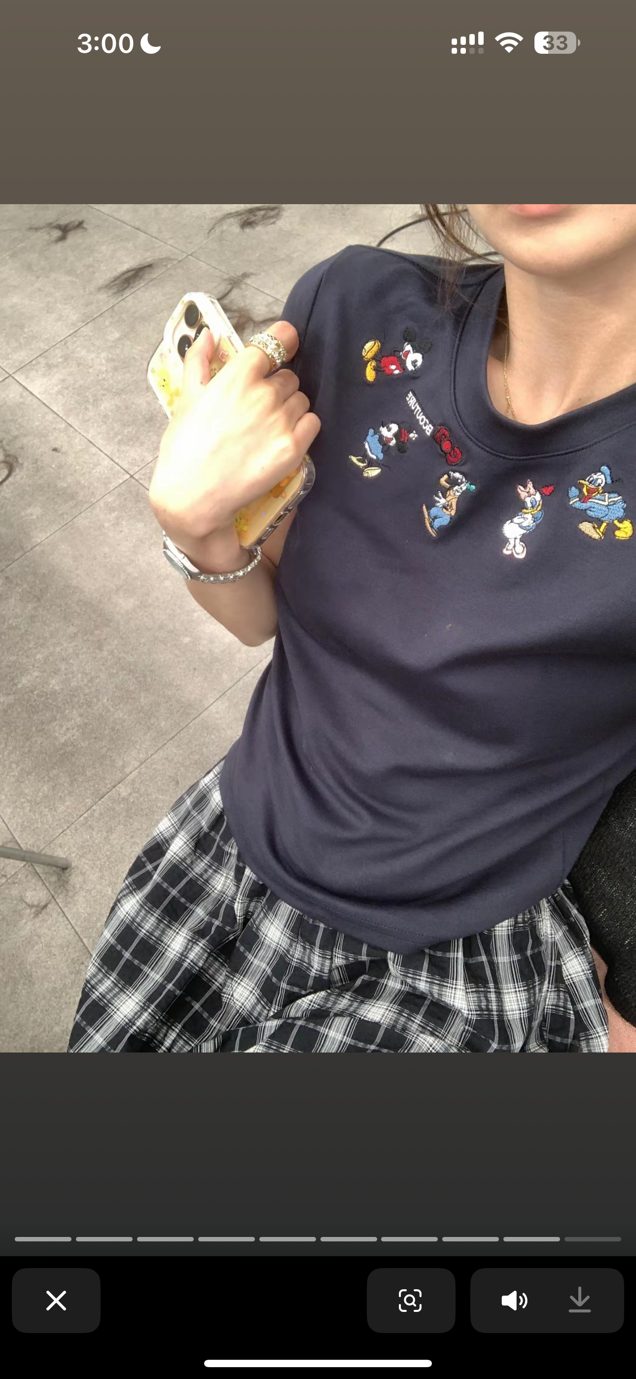 米奇樂園刺繡tee2