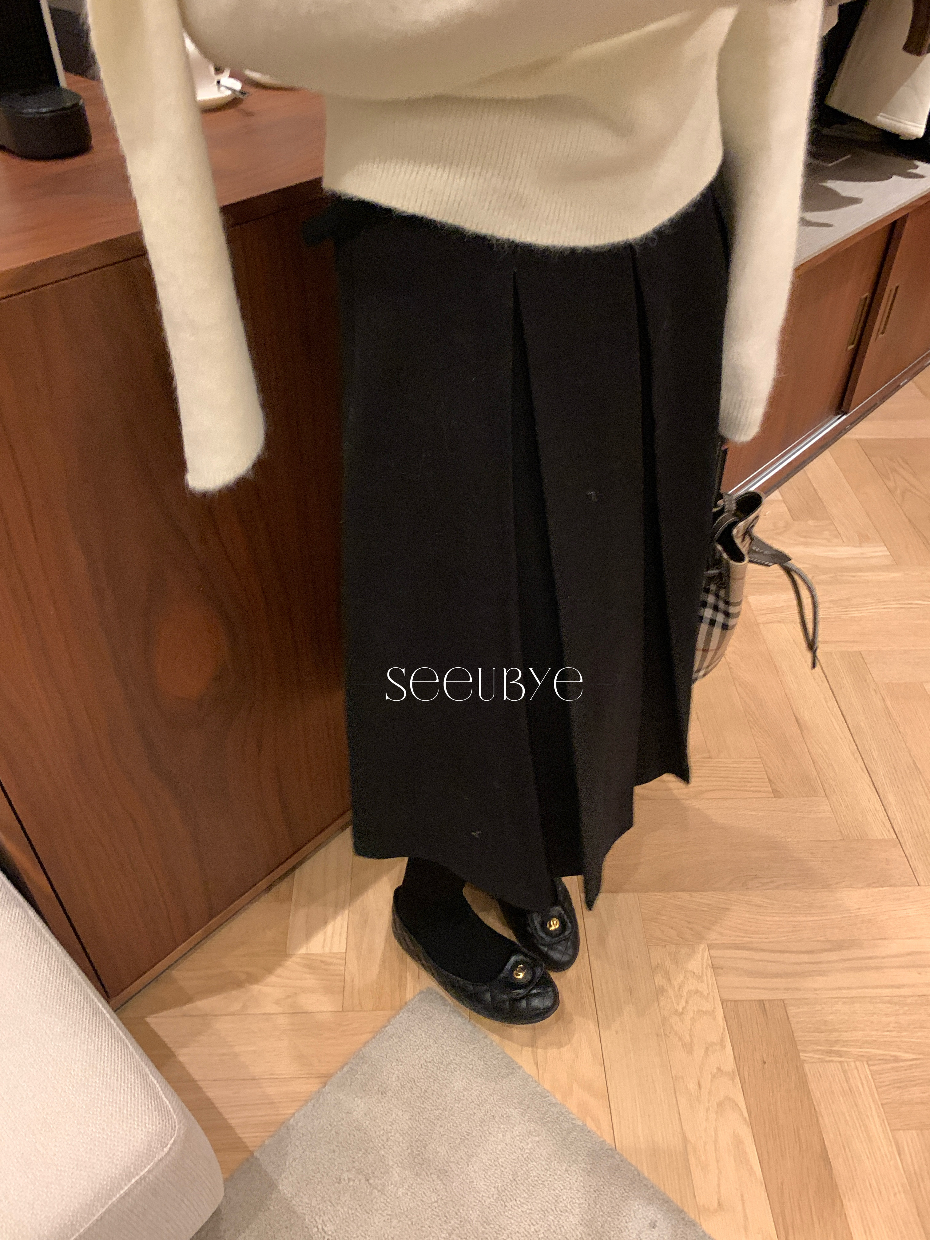 呢子百褶五分群（送腰帶）9