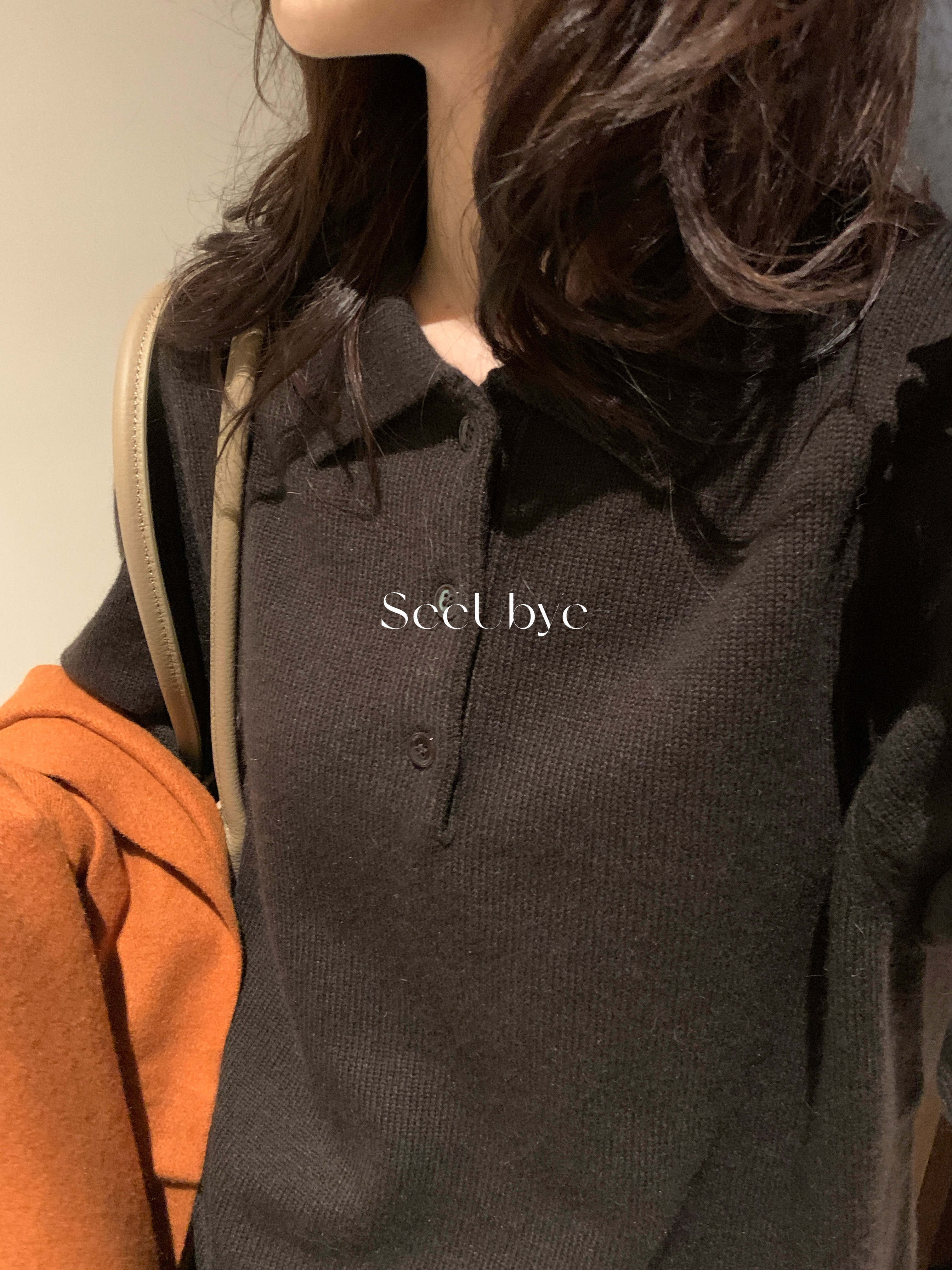 黑標｜兔絨羊毛polo毛衣8