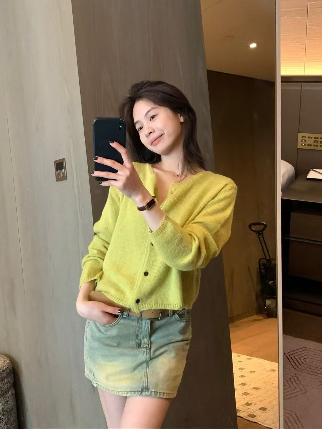 韓代5色小開衫17