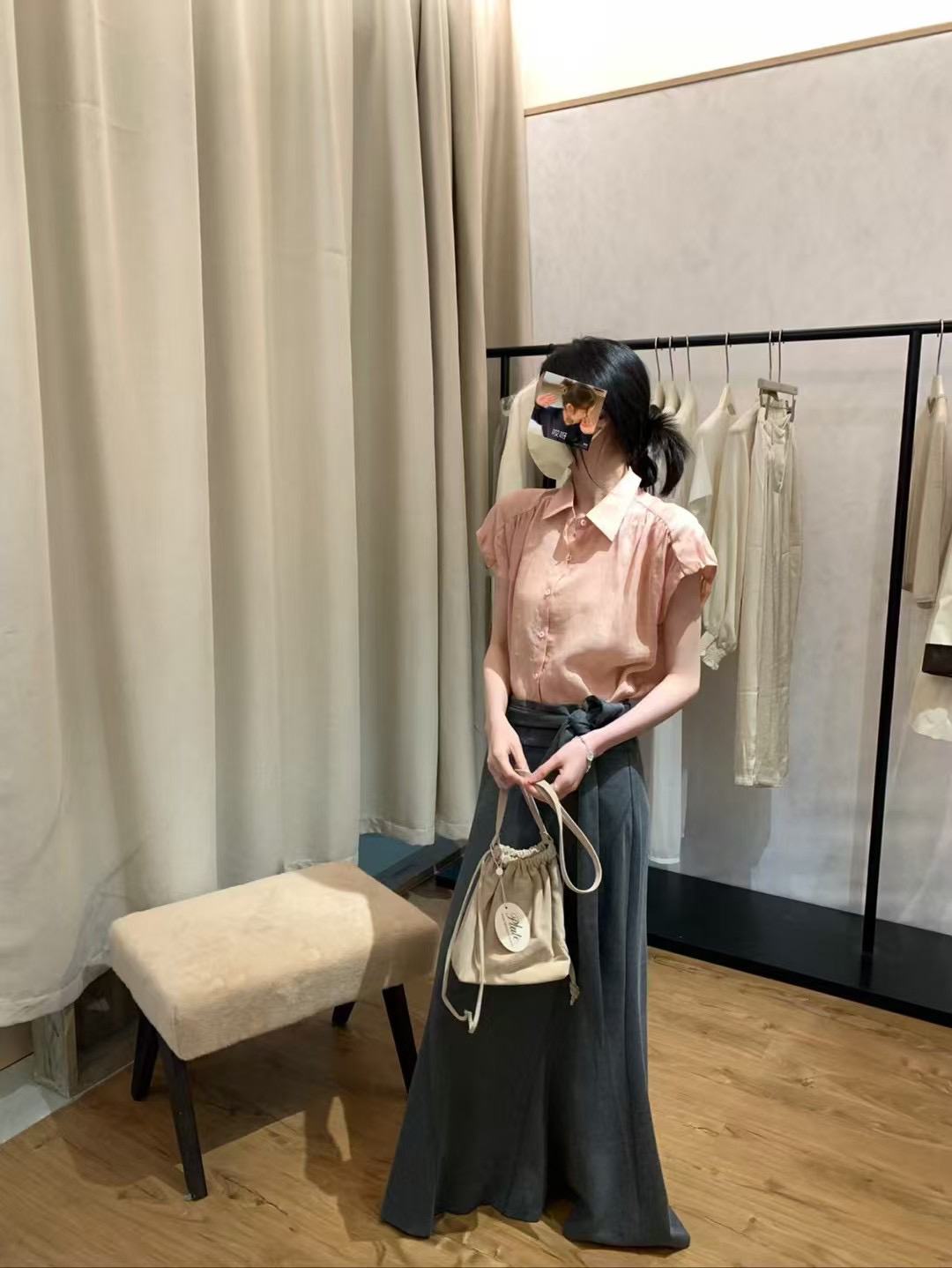 花苞100％亞麻小衫4