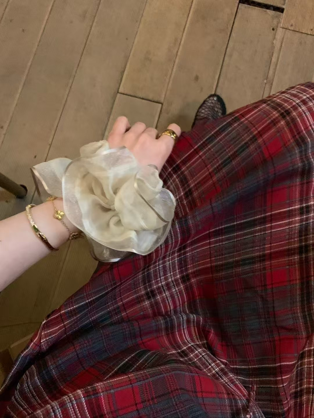 度假格子連衣裙6