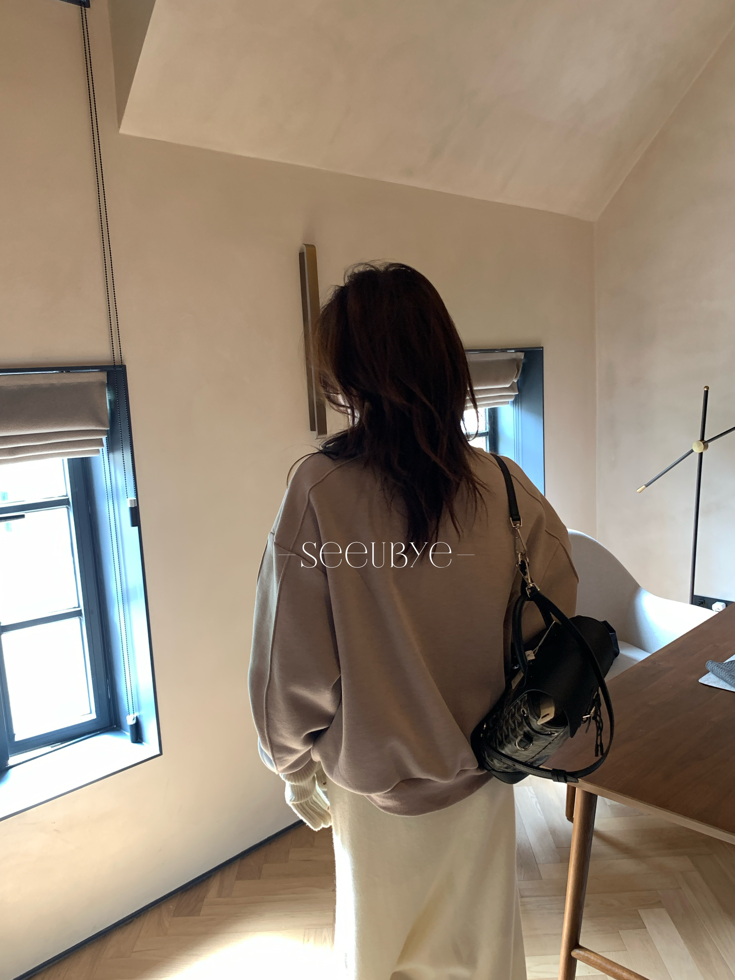 訂製藕粉色加絨hoodie6