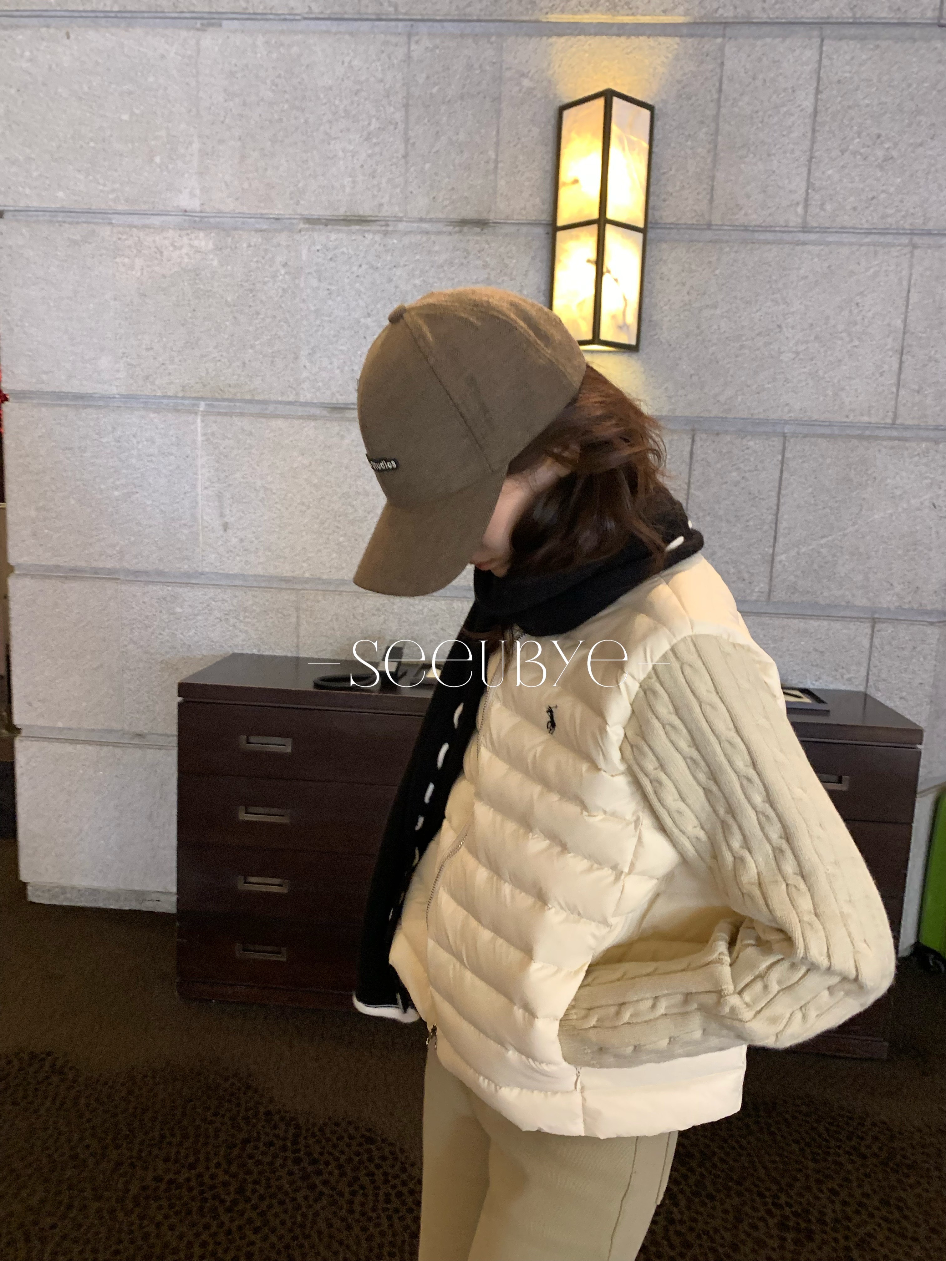 毛衣拼接拉夫/羽絨外套6