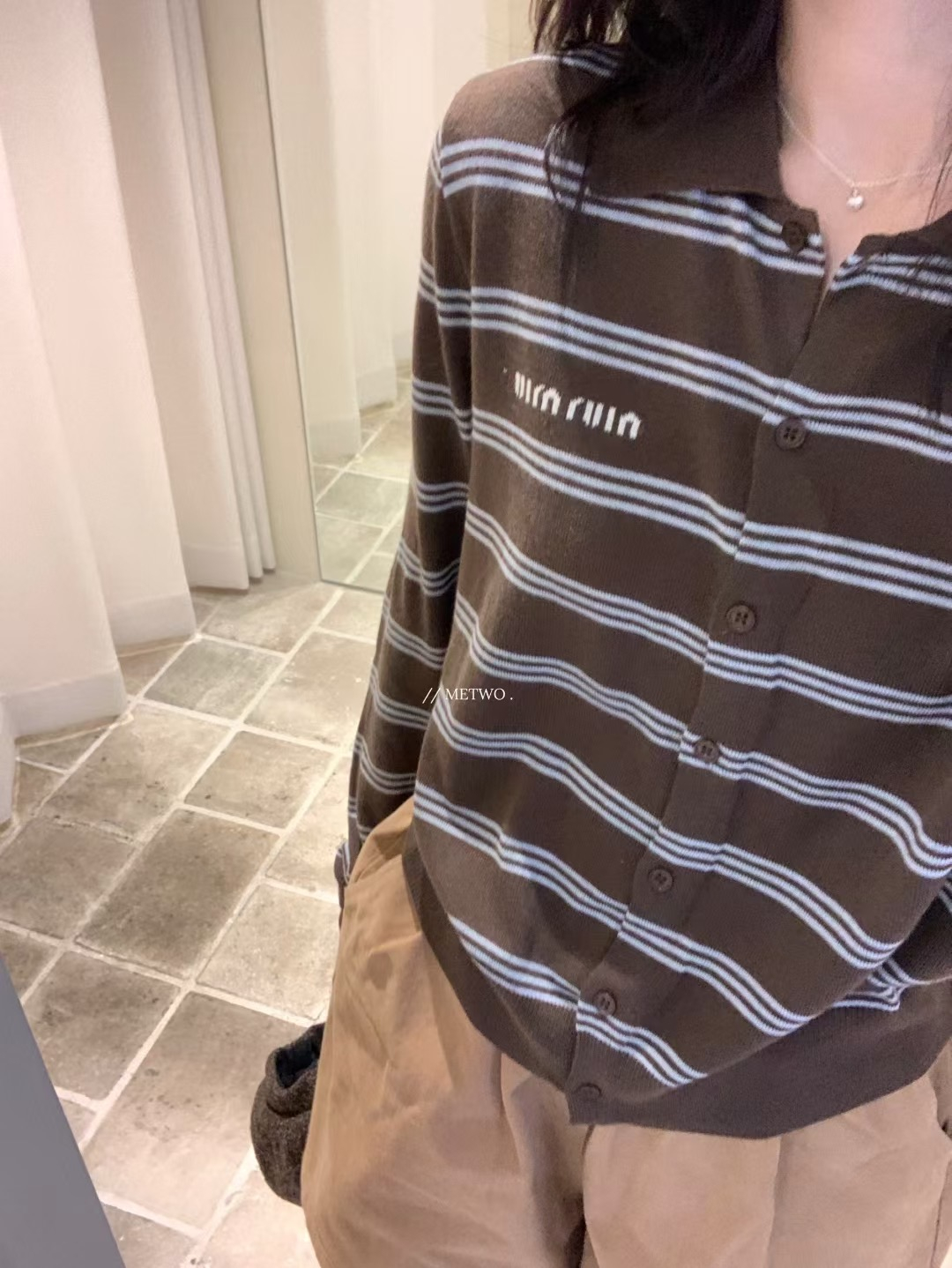 miumiu條紋polo針織9