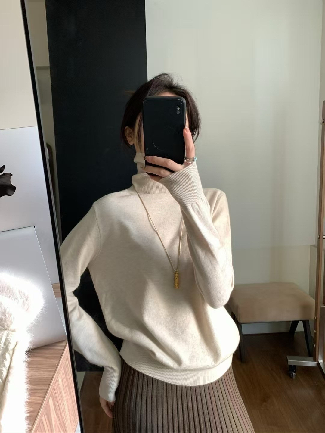 七色發熱高領毛衫14