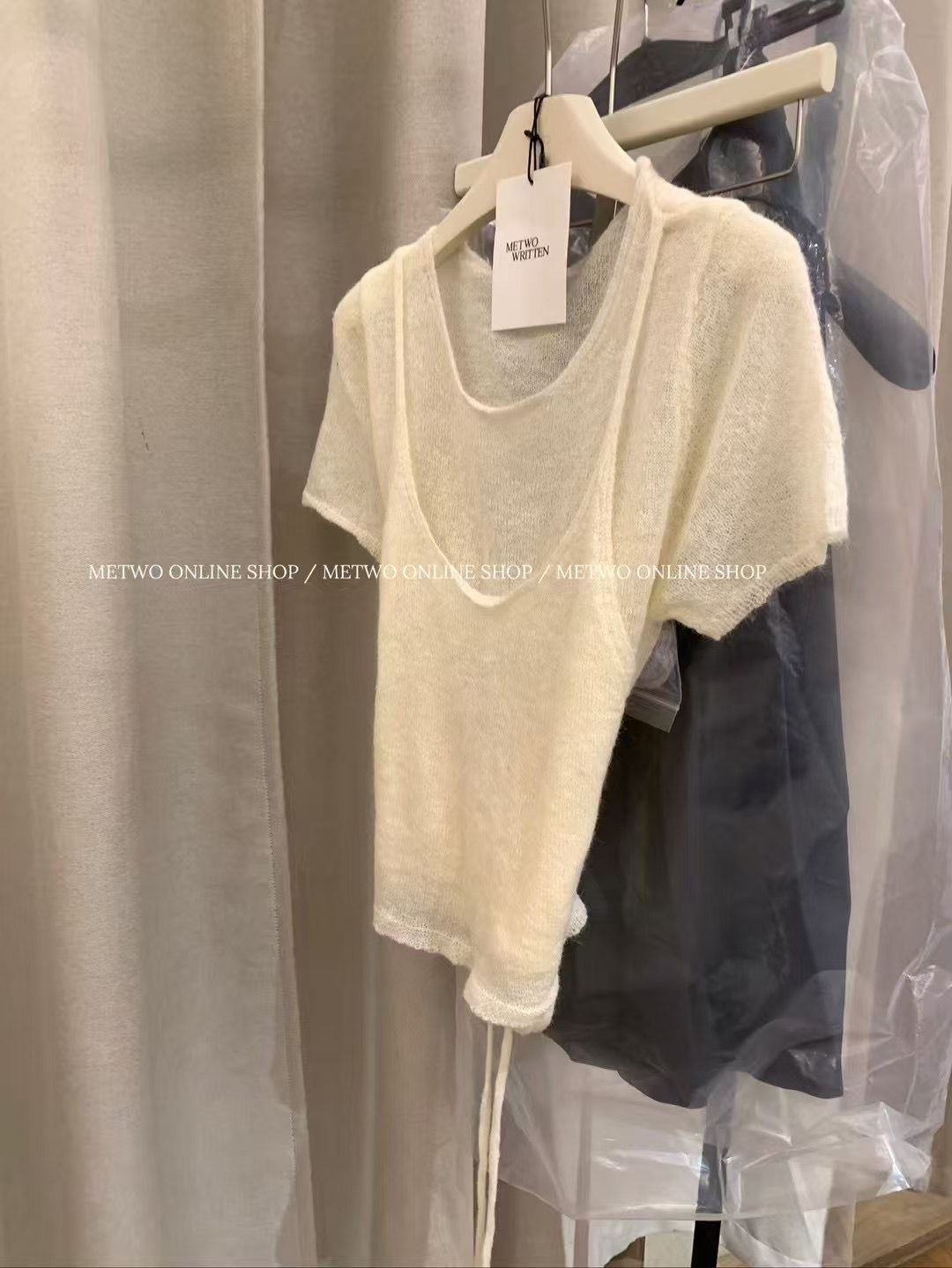 韓式假兩件小衫15