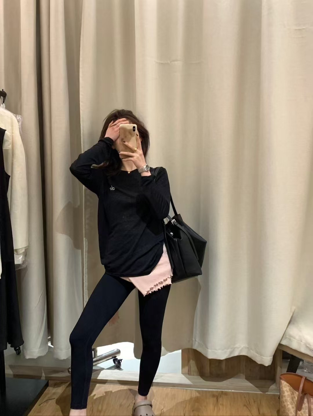 帶防曬瑜伽褲11