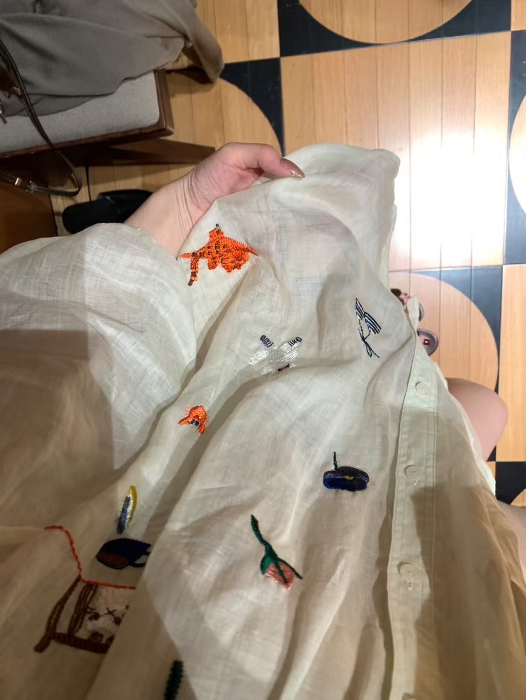 歐貨重工刺繡襯衫7