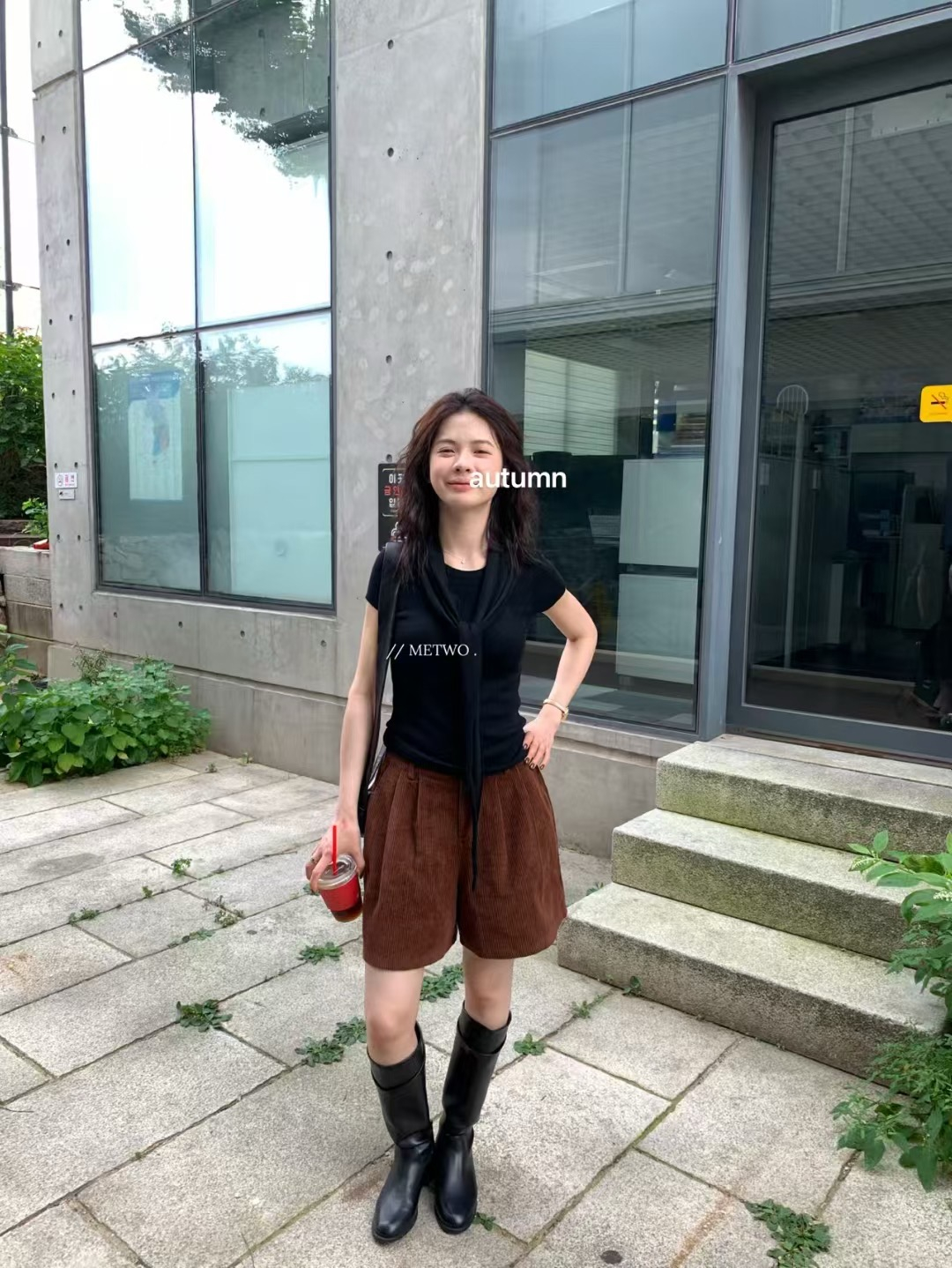 兩件套短袖帶披肩12