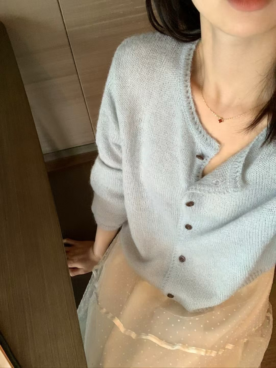 韓代5色小開衫8