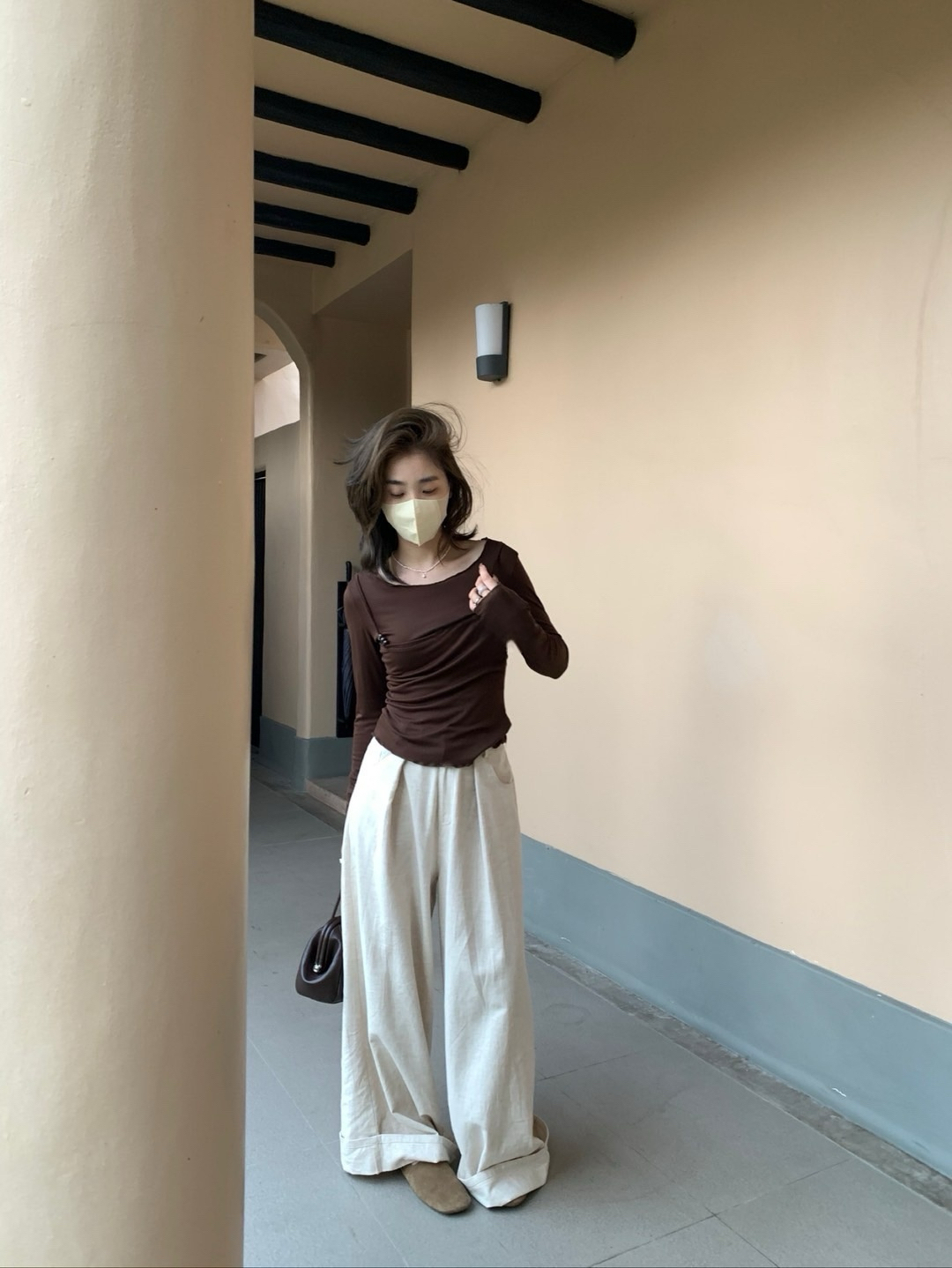 韓代假兩件上衣8