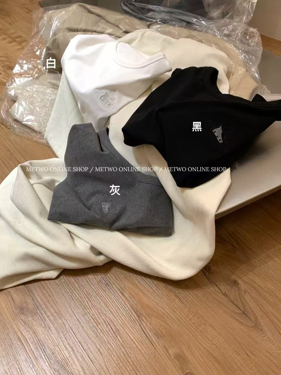 kitty網紗刺繡tee18