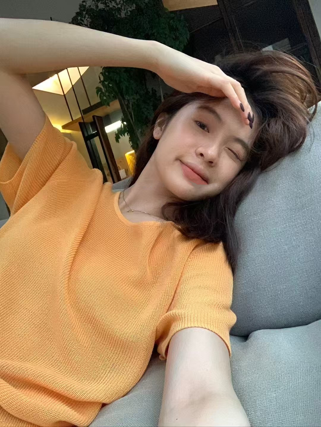 後綁帶針織上衣9