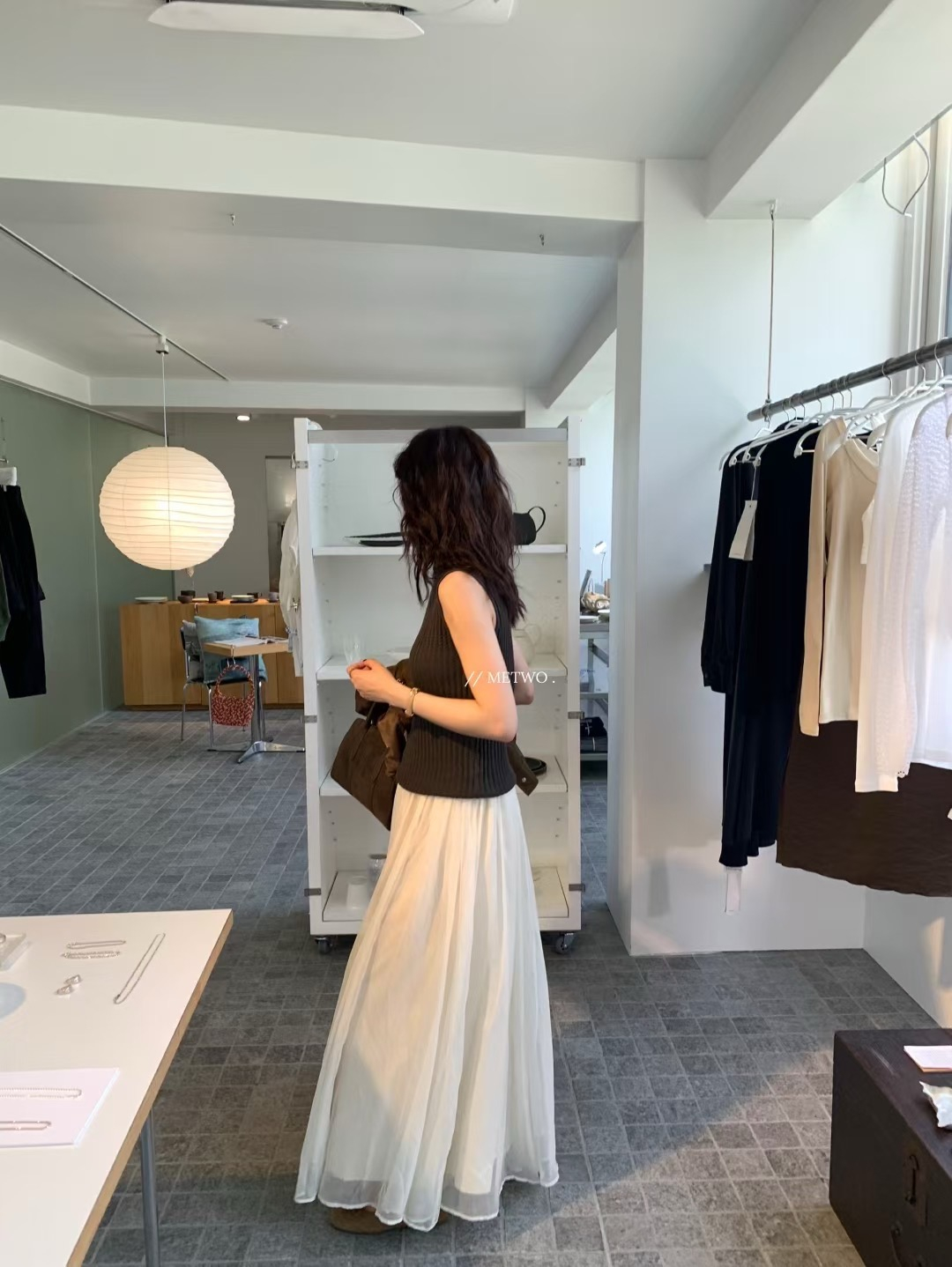 針織坑條氣質背心8