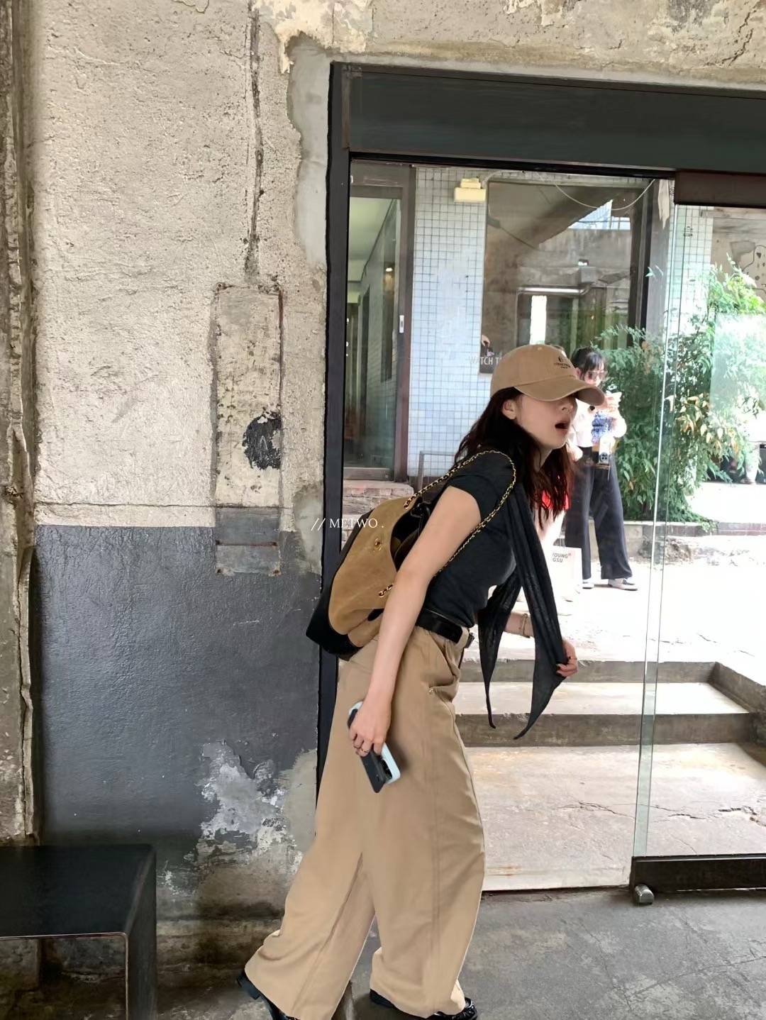 兩件套短袖帶披肩8