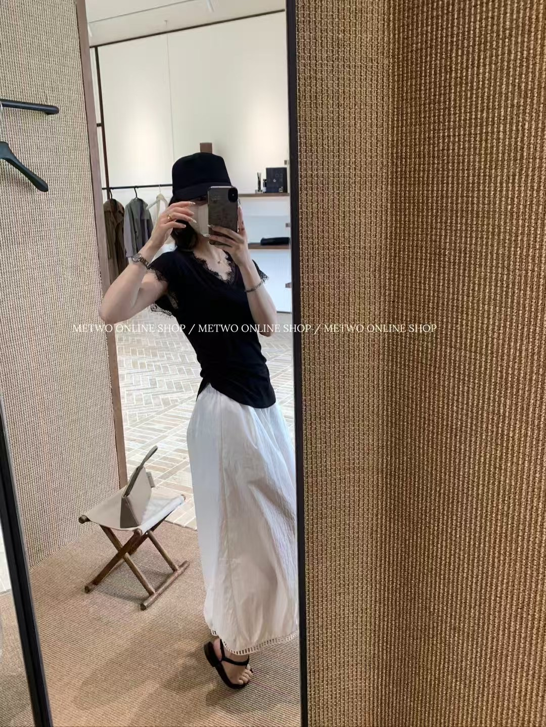 天絲肌底蕾絲上衣7